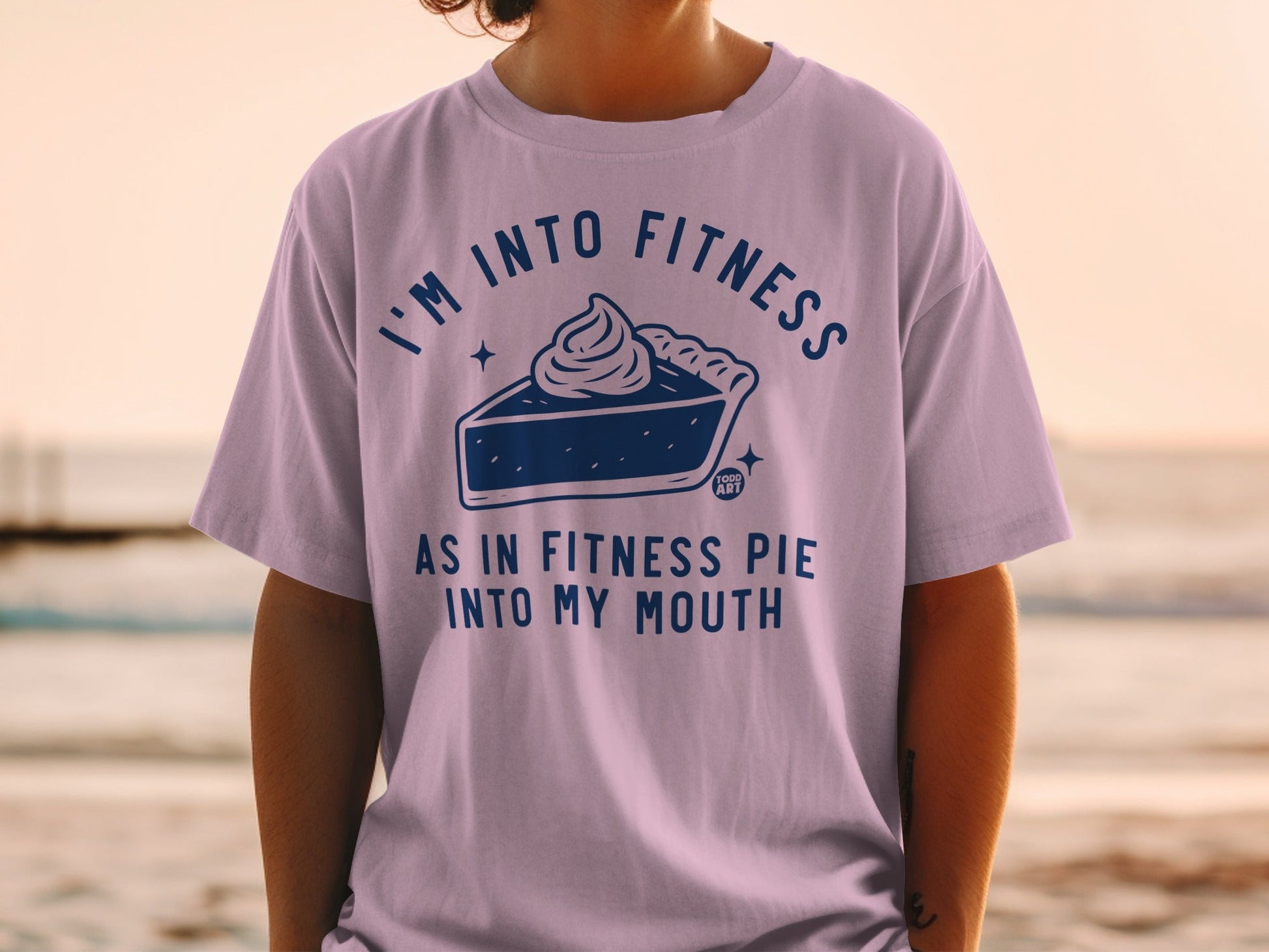 I'm Into Fitness Pie Into My Mouth Graphic T-Shirt