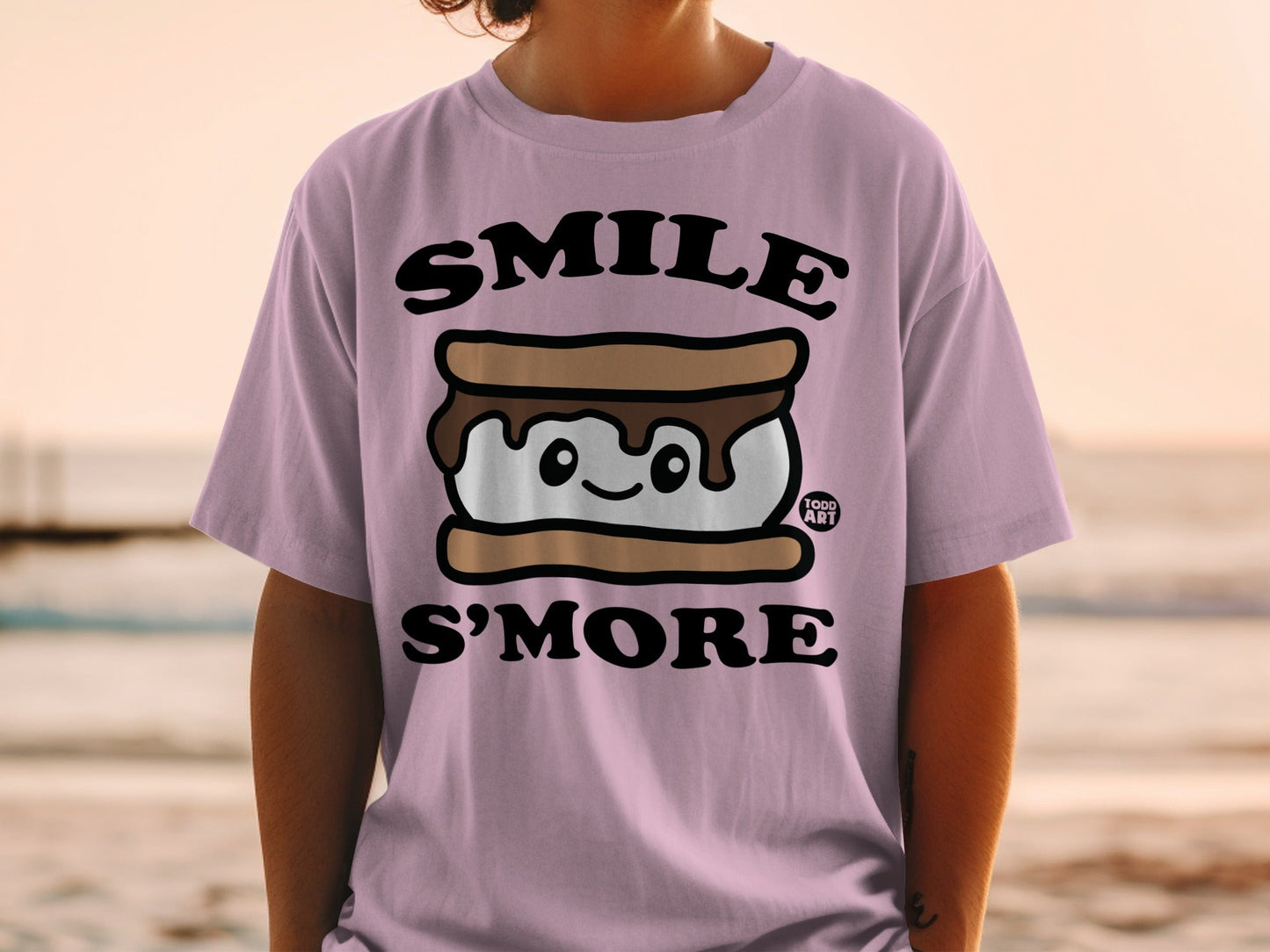 Smile S'more Graphic Tee Fun Design Todd Art