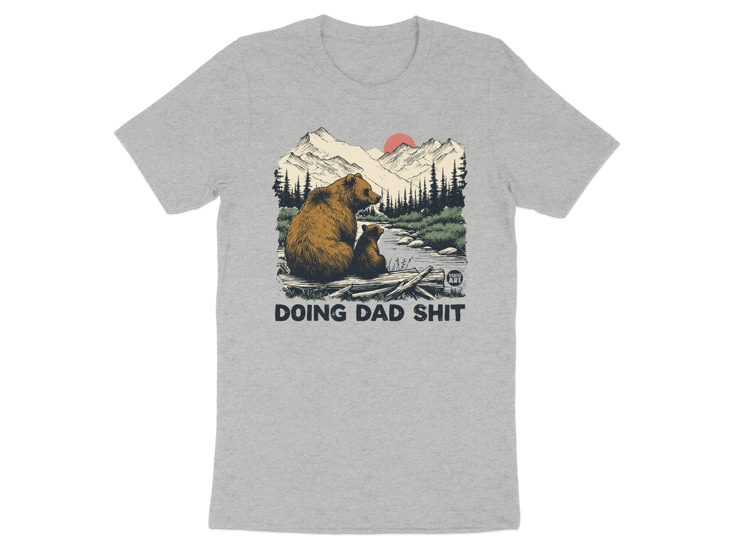 Doing Dad Shit Scenic Bear Graphic T-Shirt Product