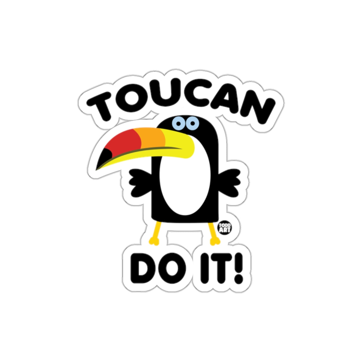 Motivational Toucan Do It Sticker for Daily Inspiration