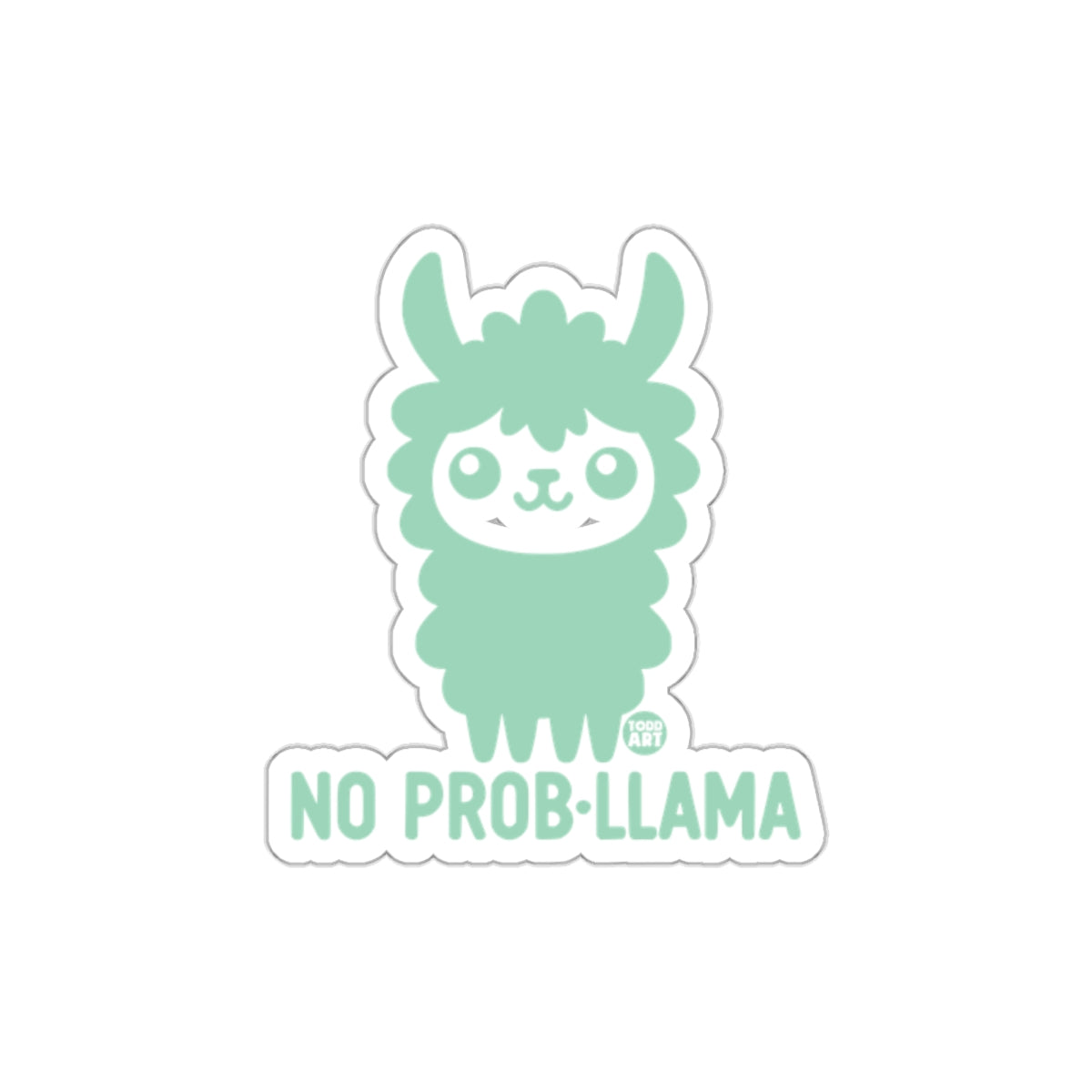 Adorable No Prob-Llama Sticker Perfect for Decorating
