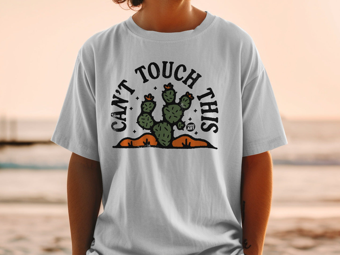 Can't Touch This Cactus Design T-Shirt
