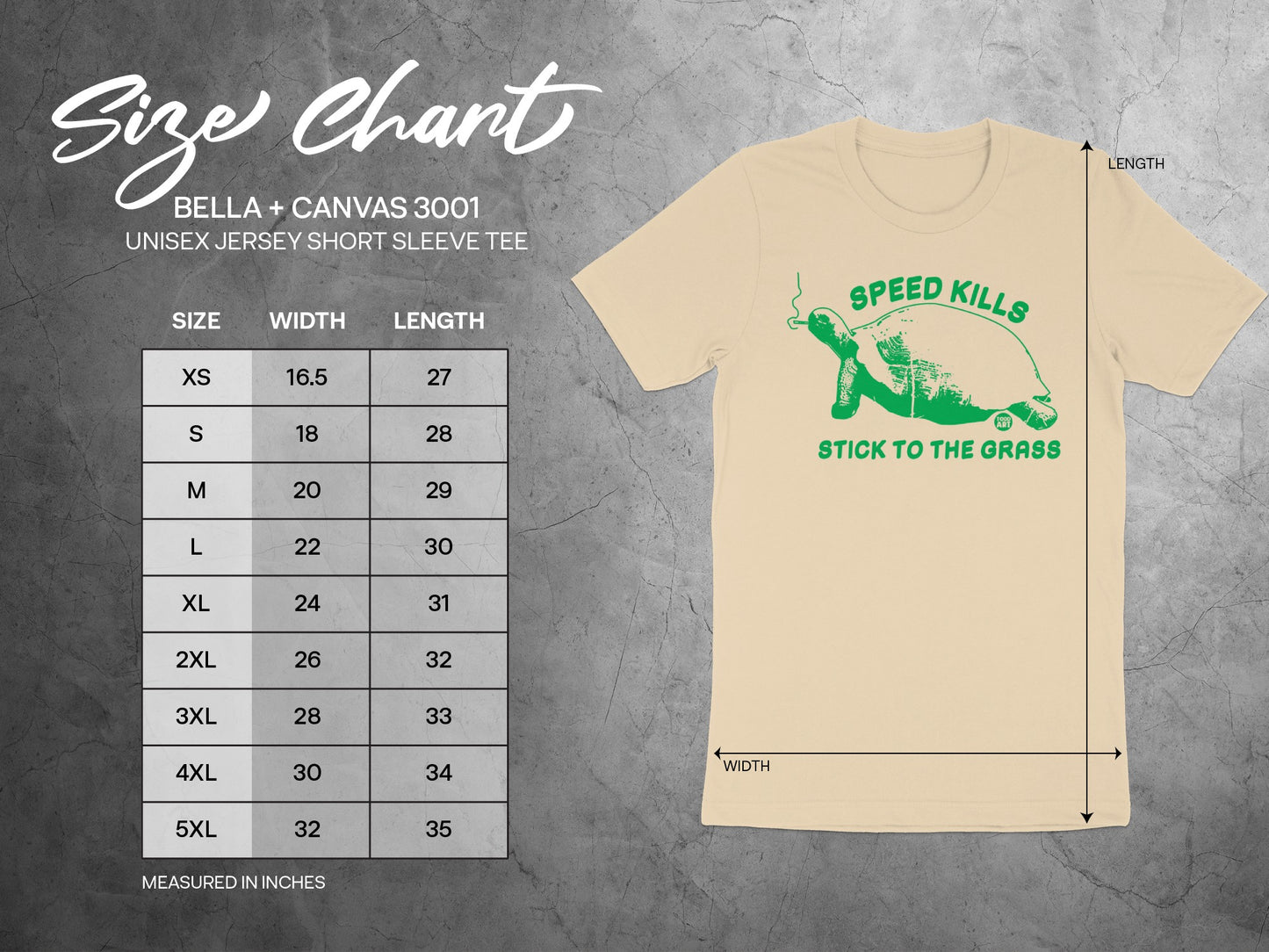 Speed Kills Stick to the Grass Short Sleeve Tee