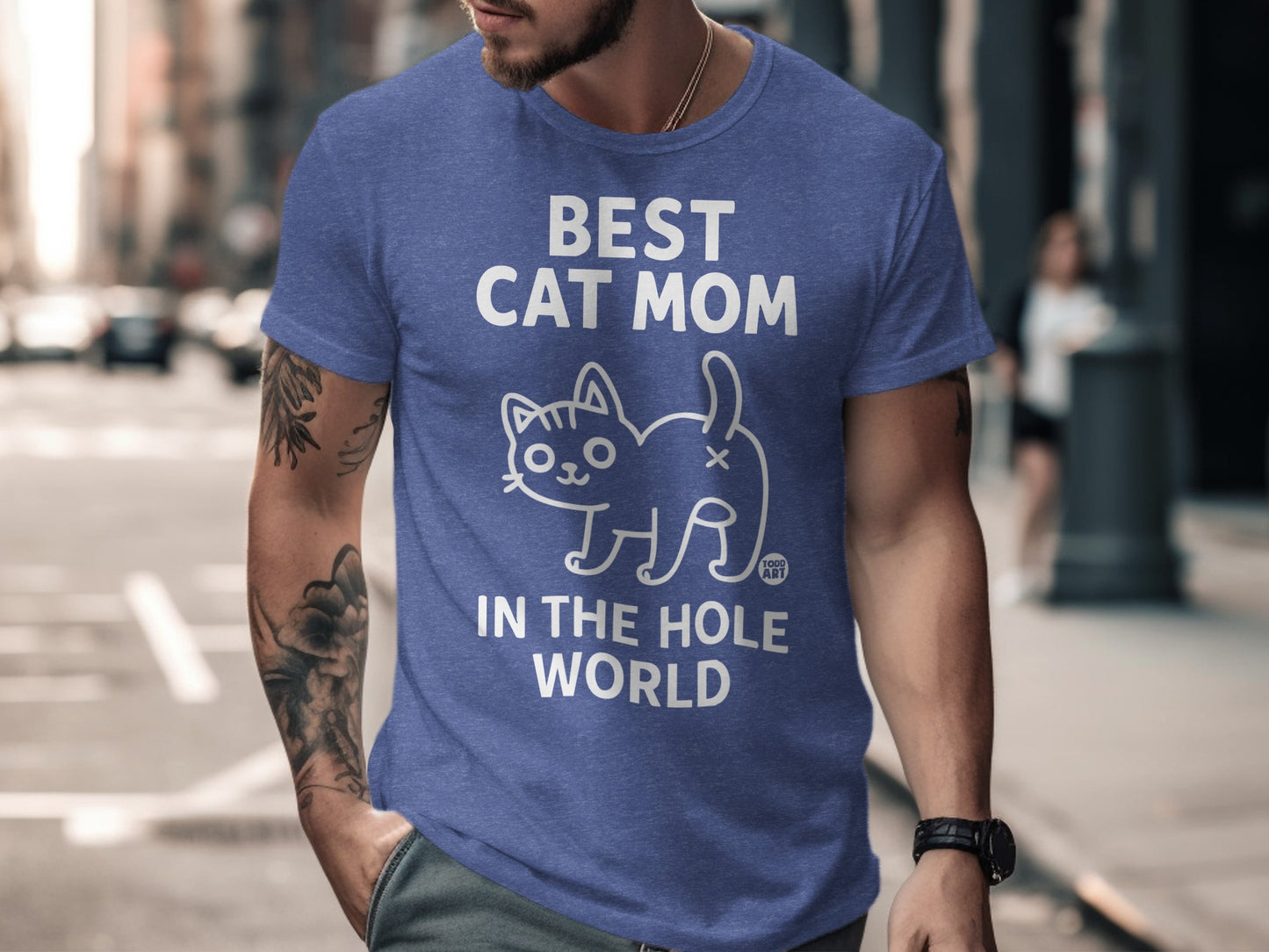 Best Cat Mom in the Hole World T-shirt