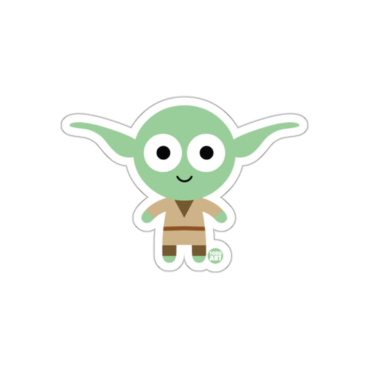 Adorable Green Alien Character Cartoon Sticker Product