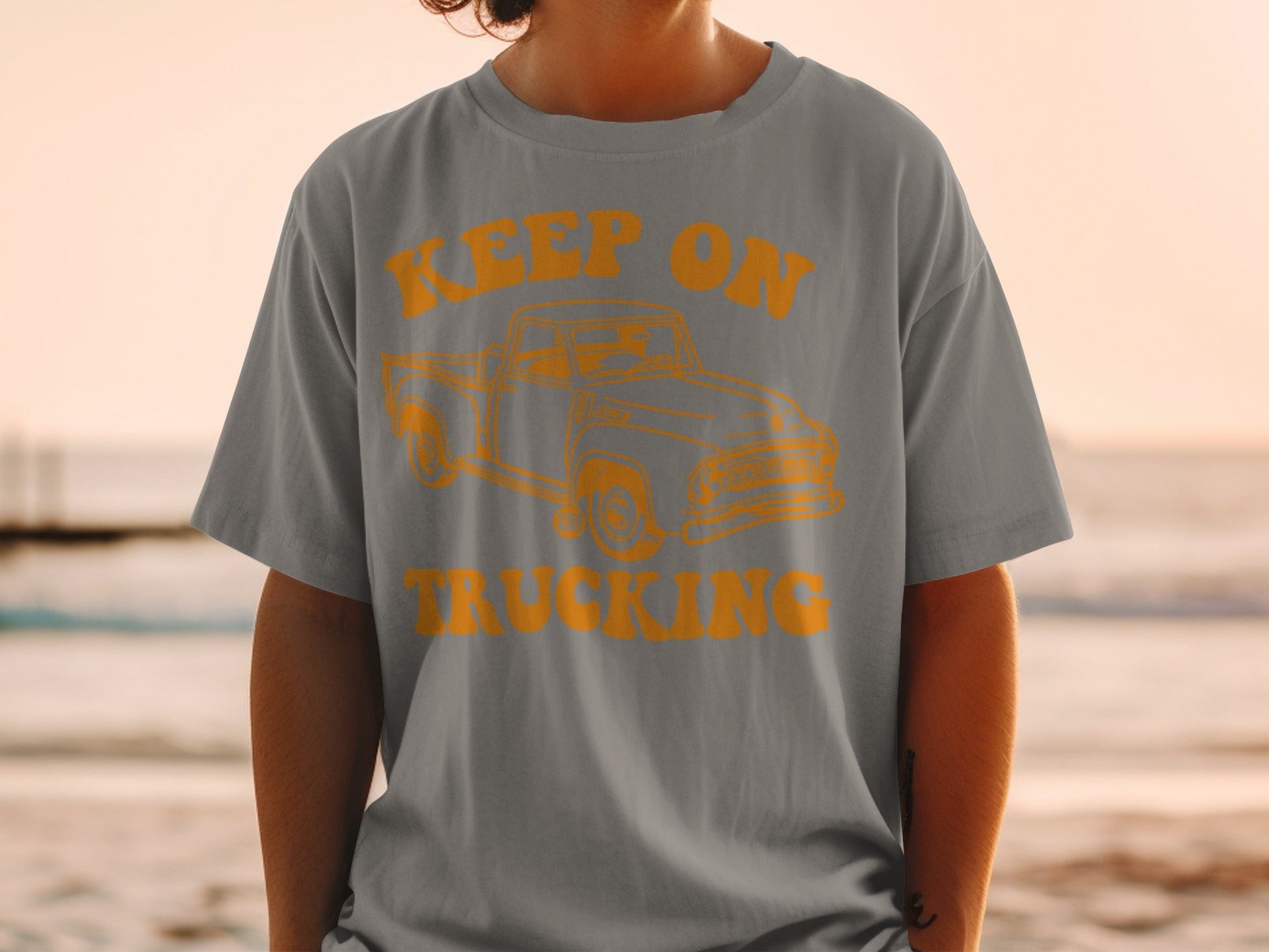 Keep On Trucking Vintage Style Graphic T-Shirt product