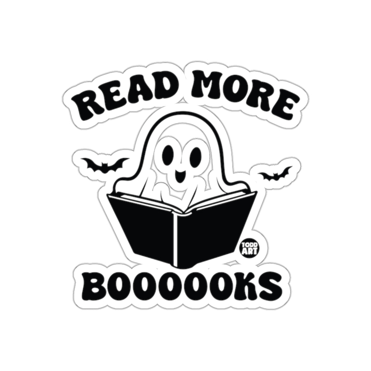Read More Booooooks Cute Ghost Sticker for Book Lovers