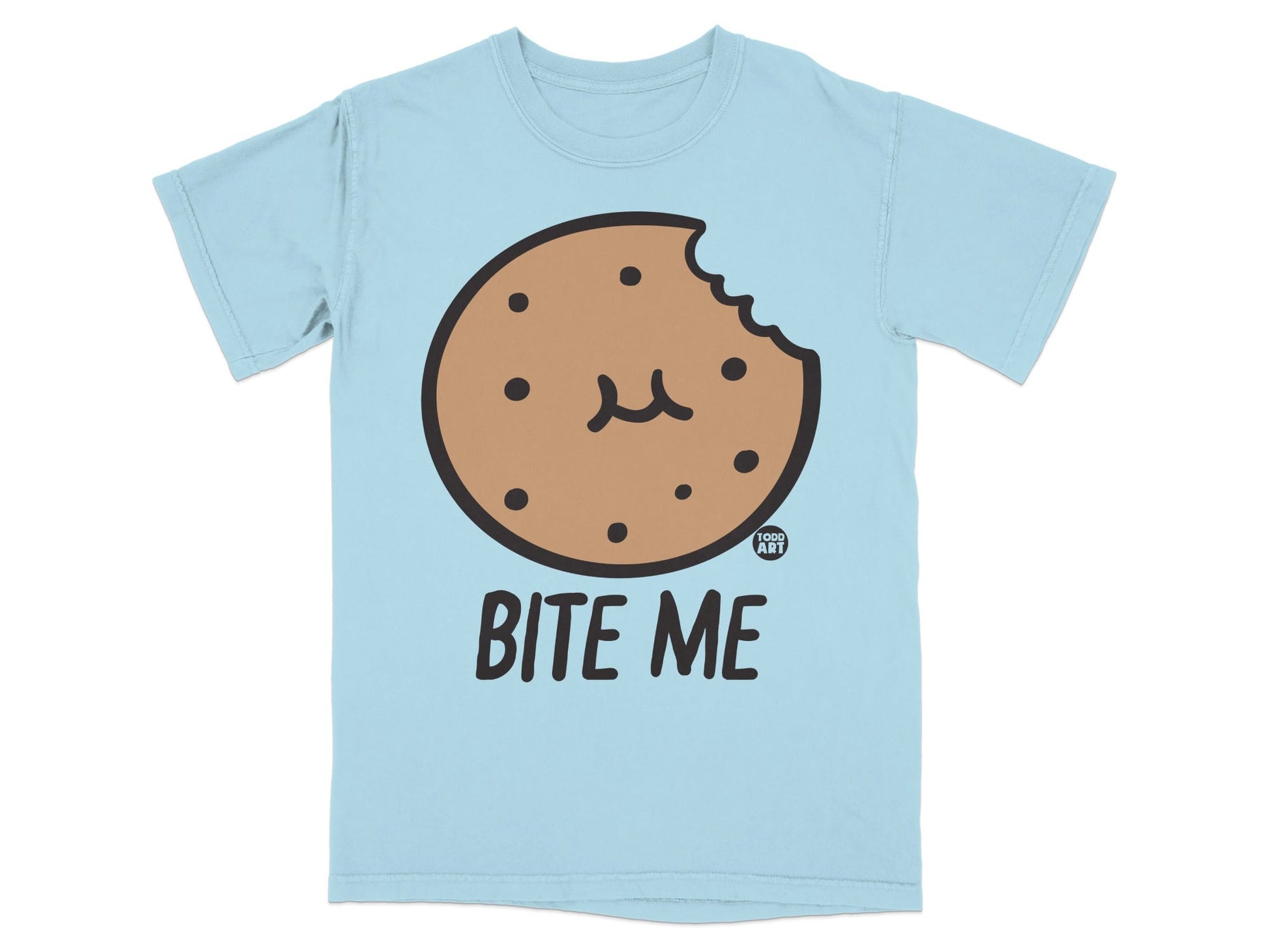 Bite Me Cookie Graphic Tee Shirt Fun Casual Apparel
