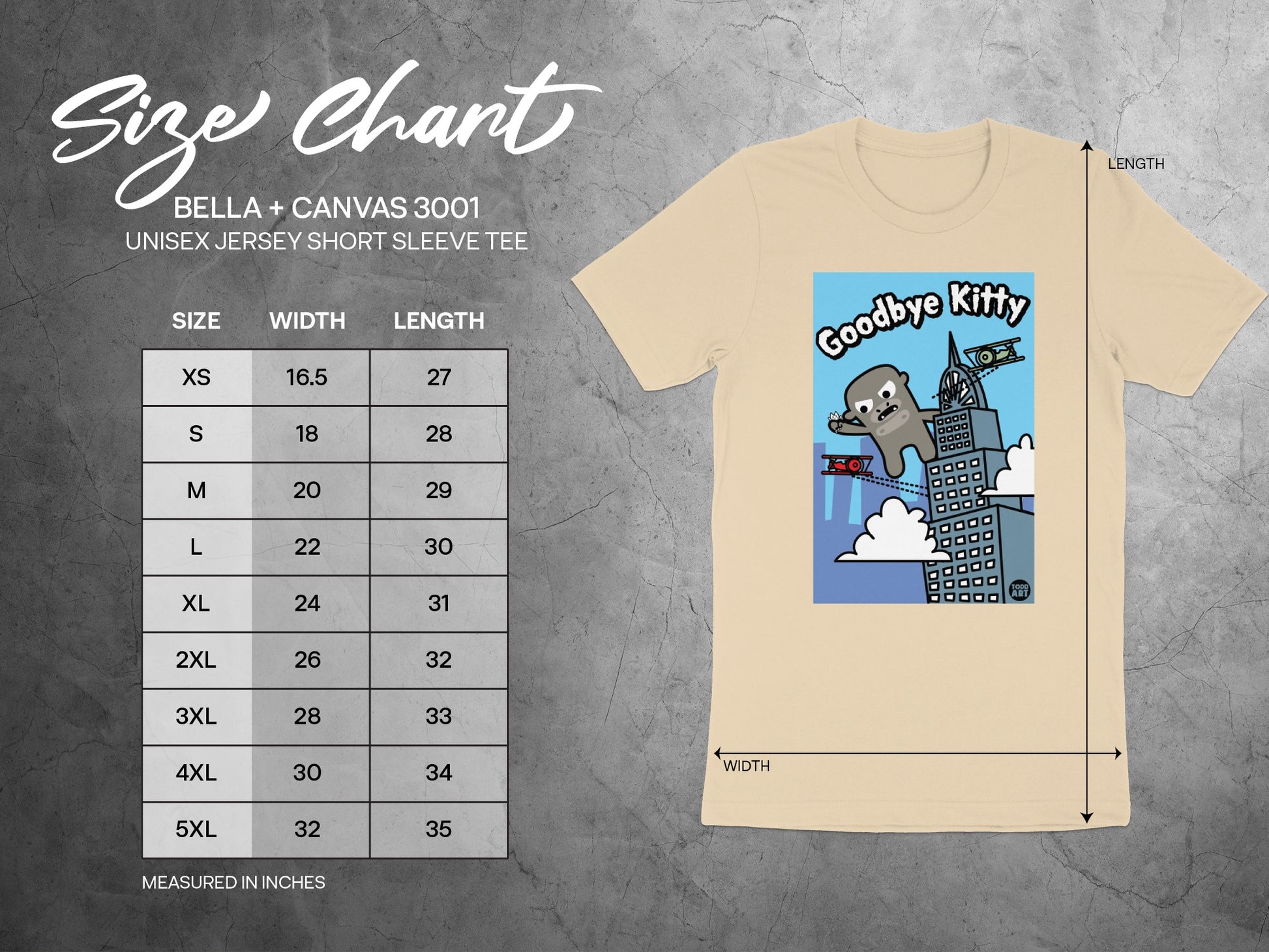 Goodbye Kitty Graphic Short Sleeve Tee