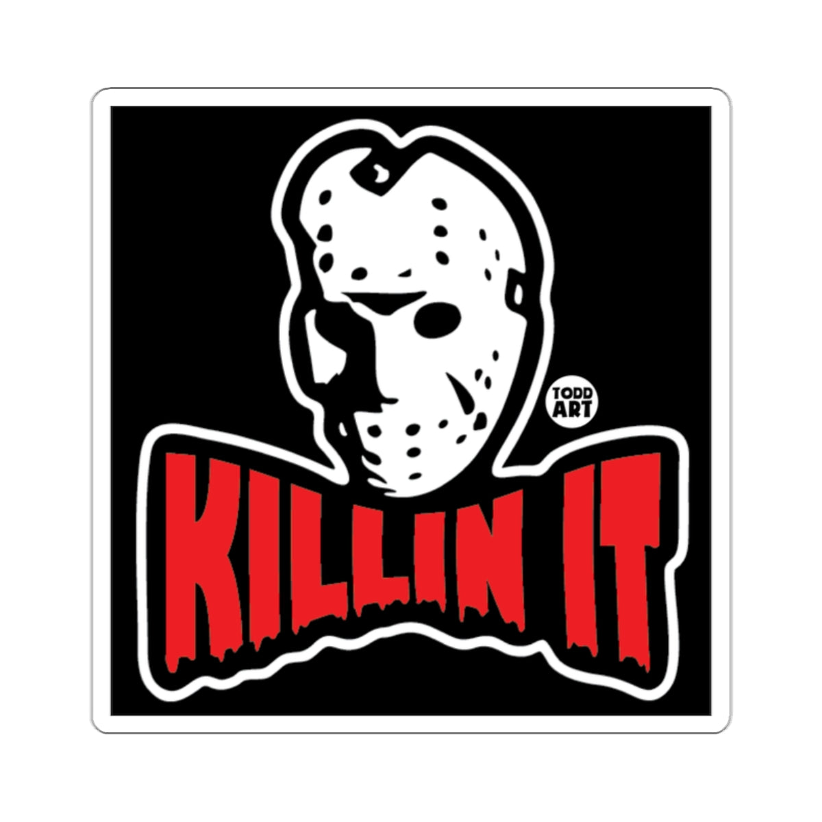 Jason Mask Killin It Slasher Horror Art 