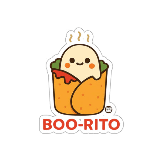 Cute Boo-Rito Ghost Burrito Halloween Sticker