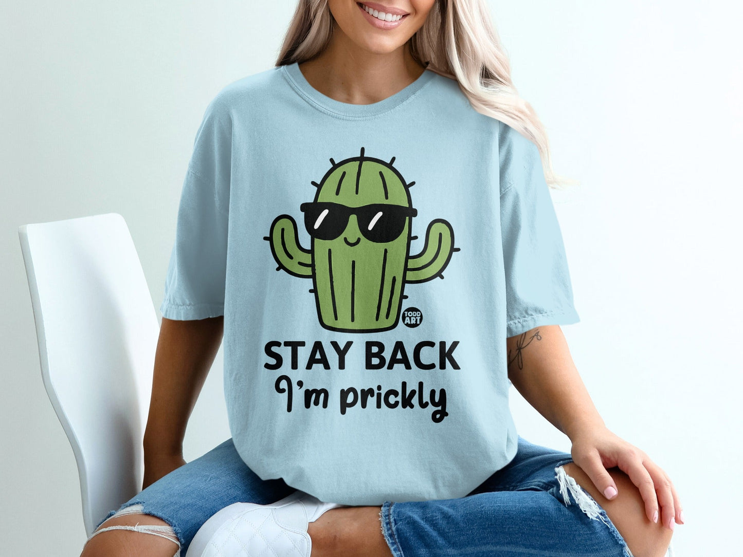 Stay Back I'm Prickly Cactus Graphic T-Shirt