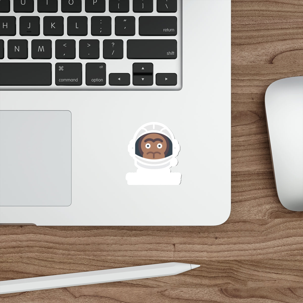 Space Monkey Astronaut Sticker for Laptops and Journals