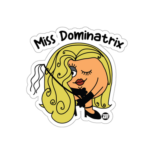 Miss Dominatrix Sticker Fun Whimsical Character Design