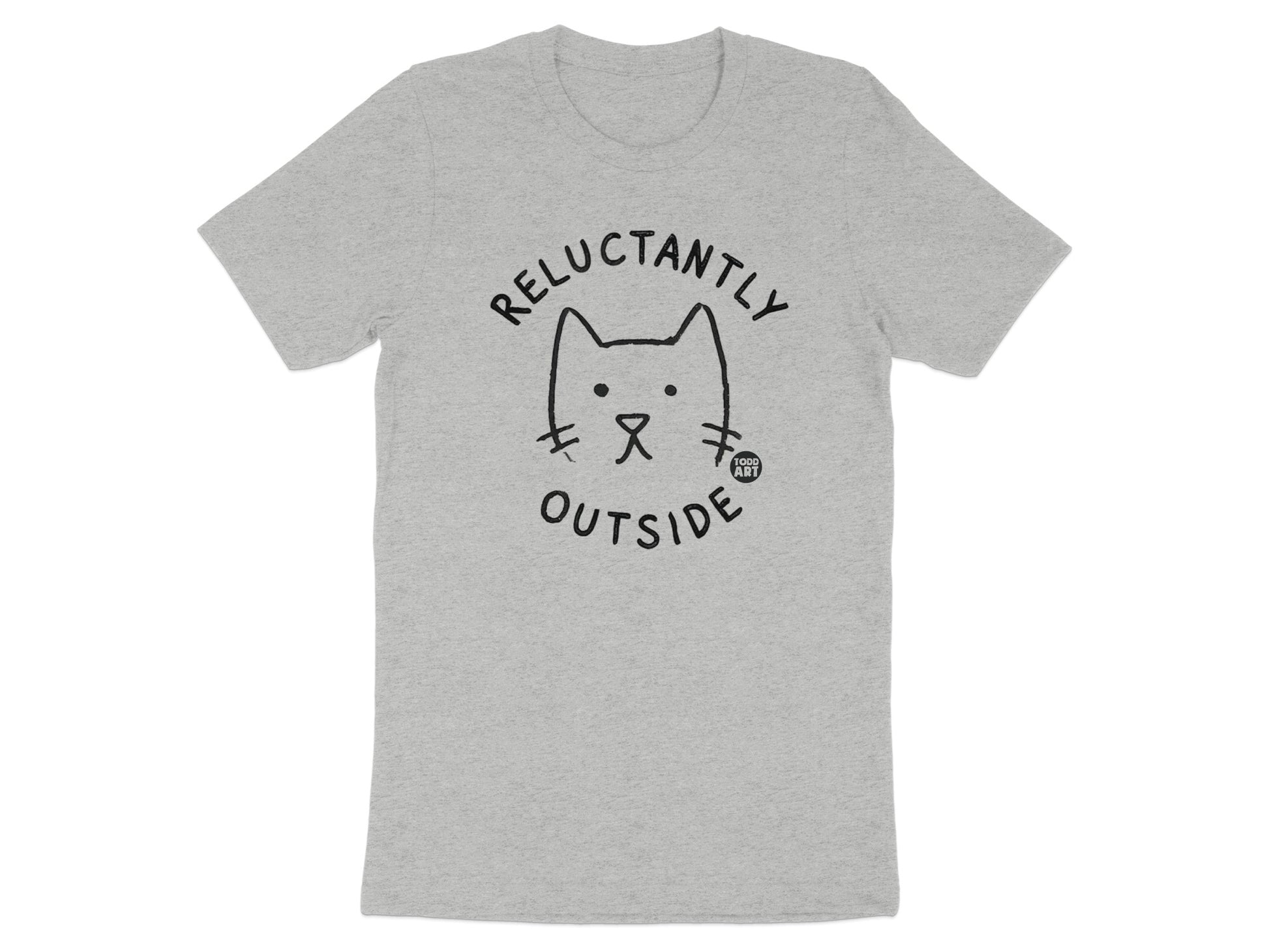Reluctantly Outside Cat Graphic Relaxed Fit Shirt product