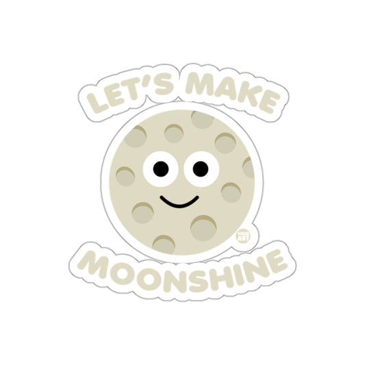 Let's Make Moonshine Smiling Moon Sticker