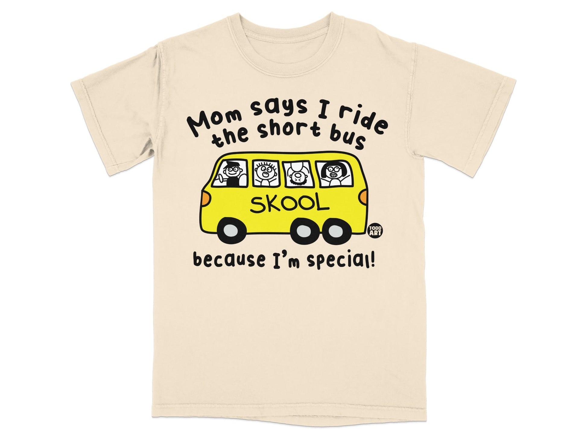 Funny Short Bus I'm Special School Bus Graphic T-Shirt
