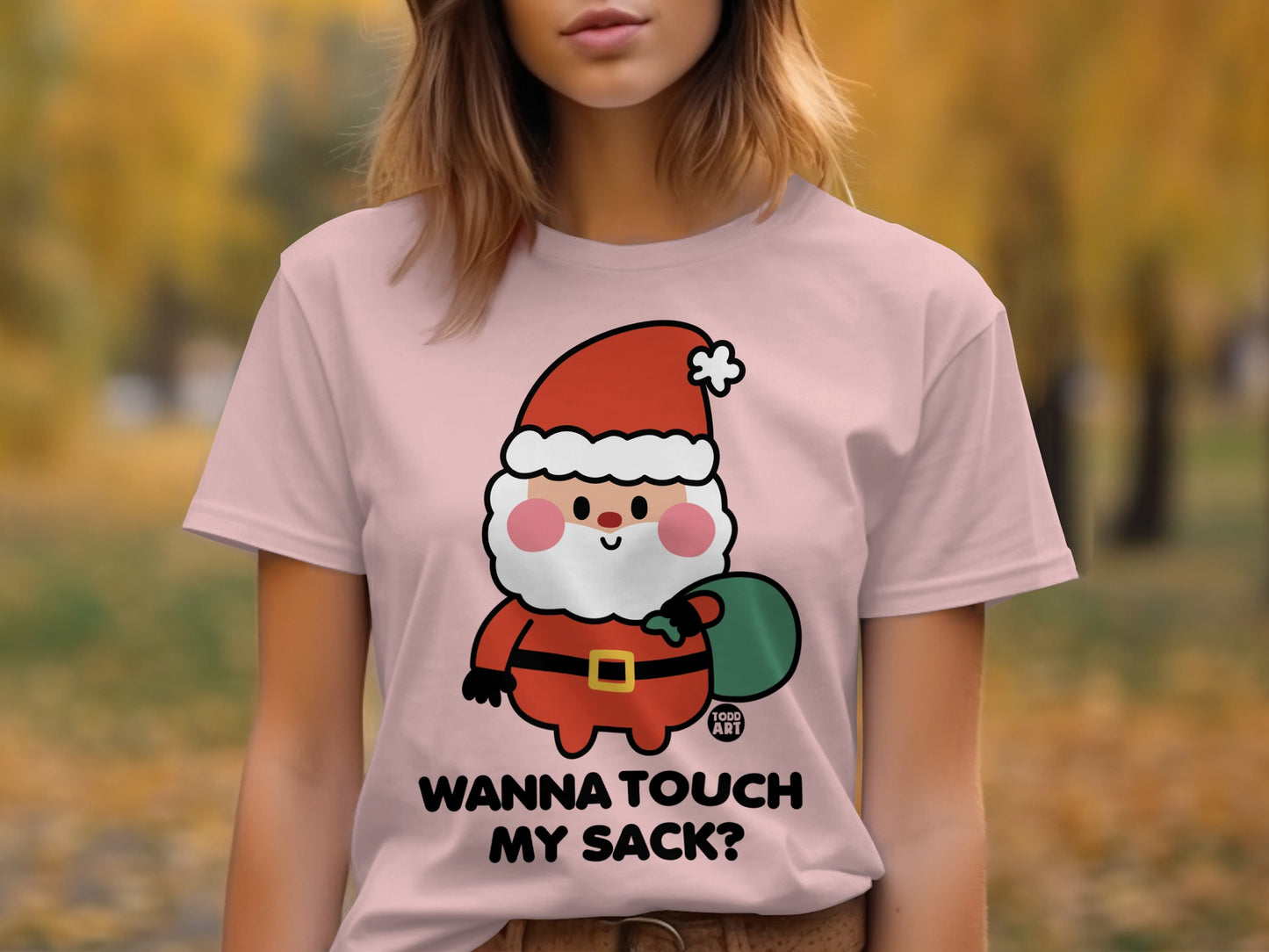 Wanna Touch My Sack Santa Claus Graphic T-Shirt product type