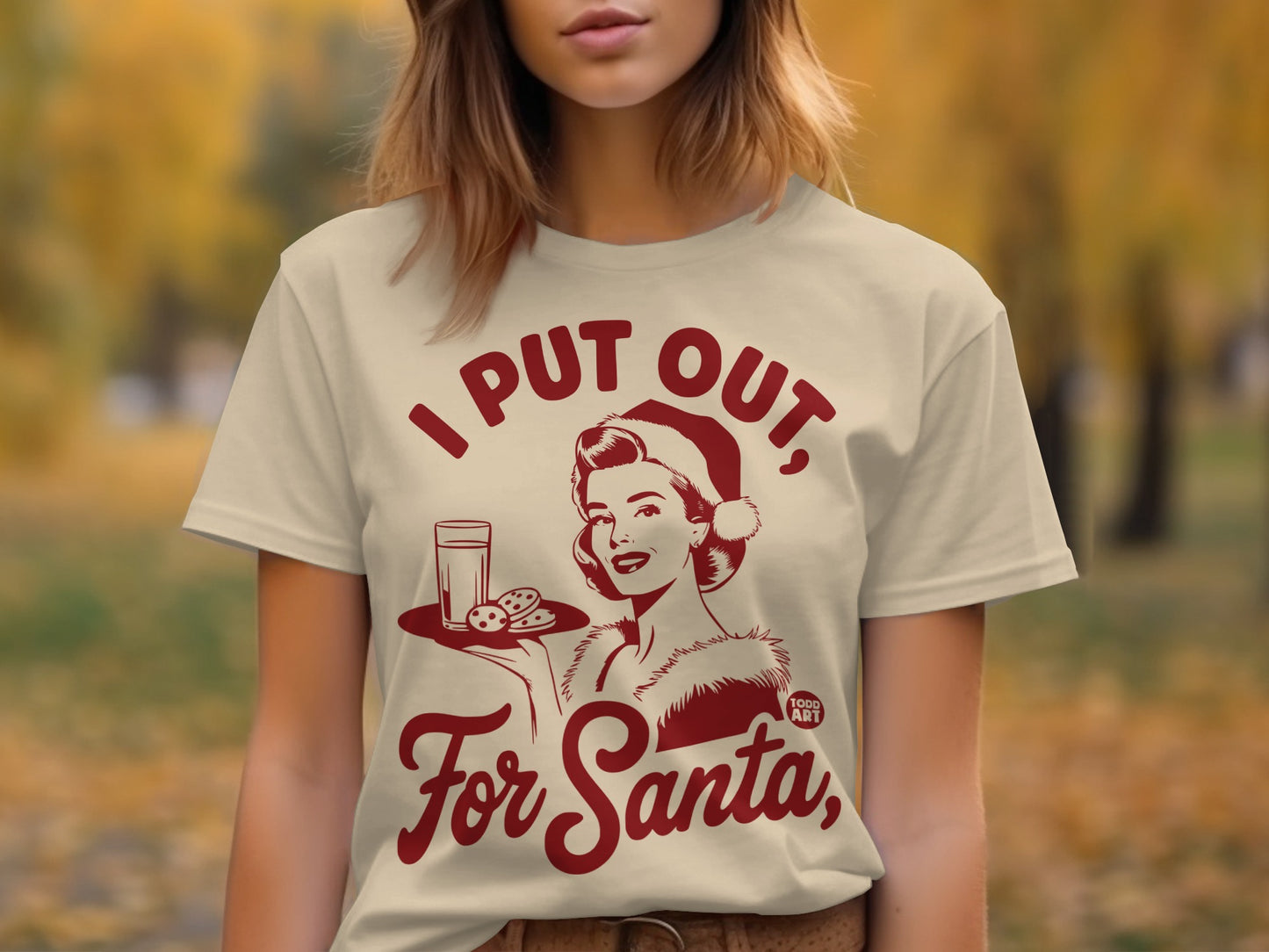 I Put Out For Santa Festive Holiday Graphic Tee