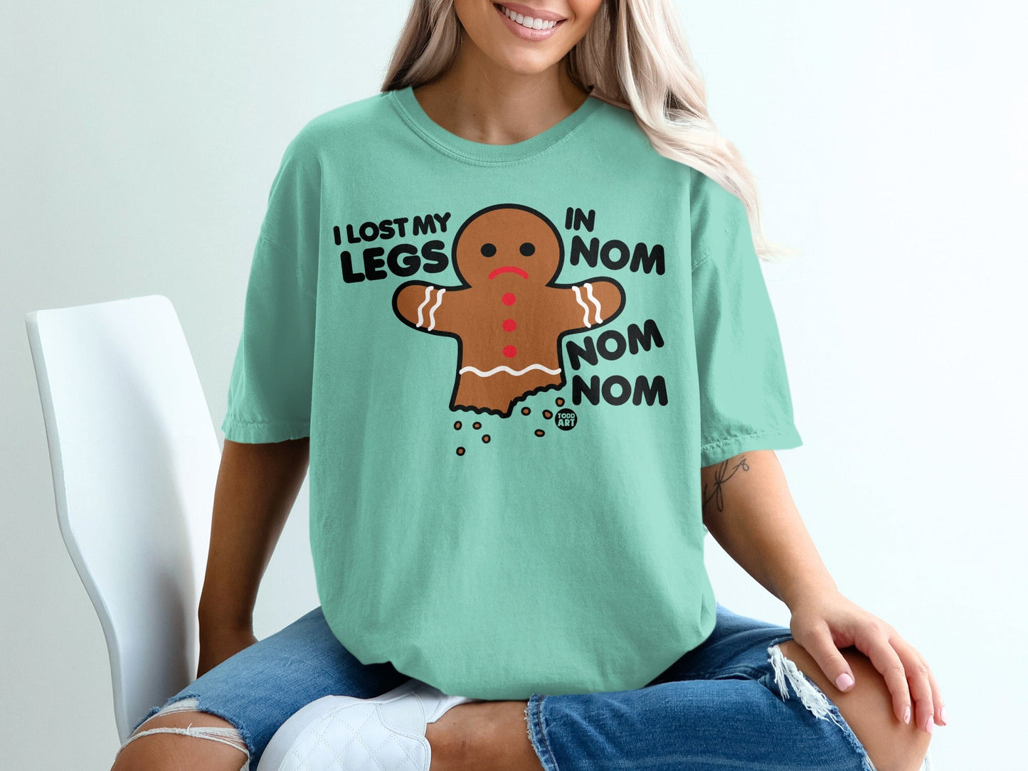 Funny Gingerbread Cookie Lost Legs T-Shirt