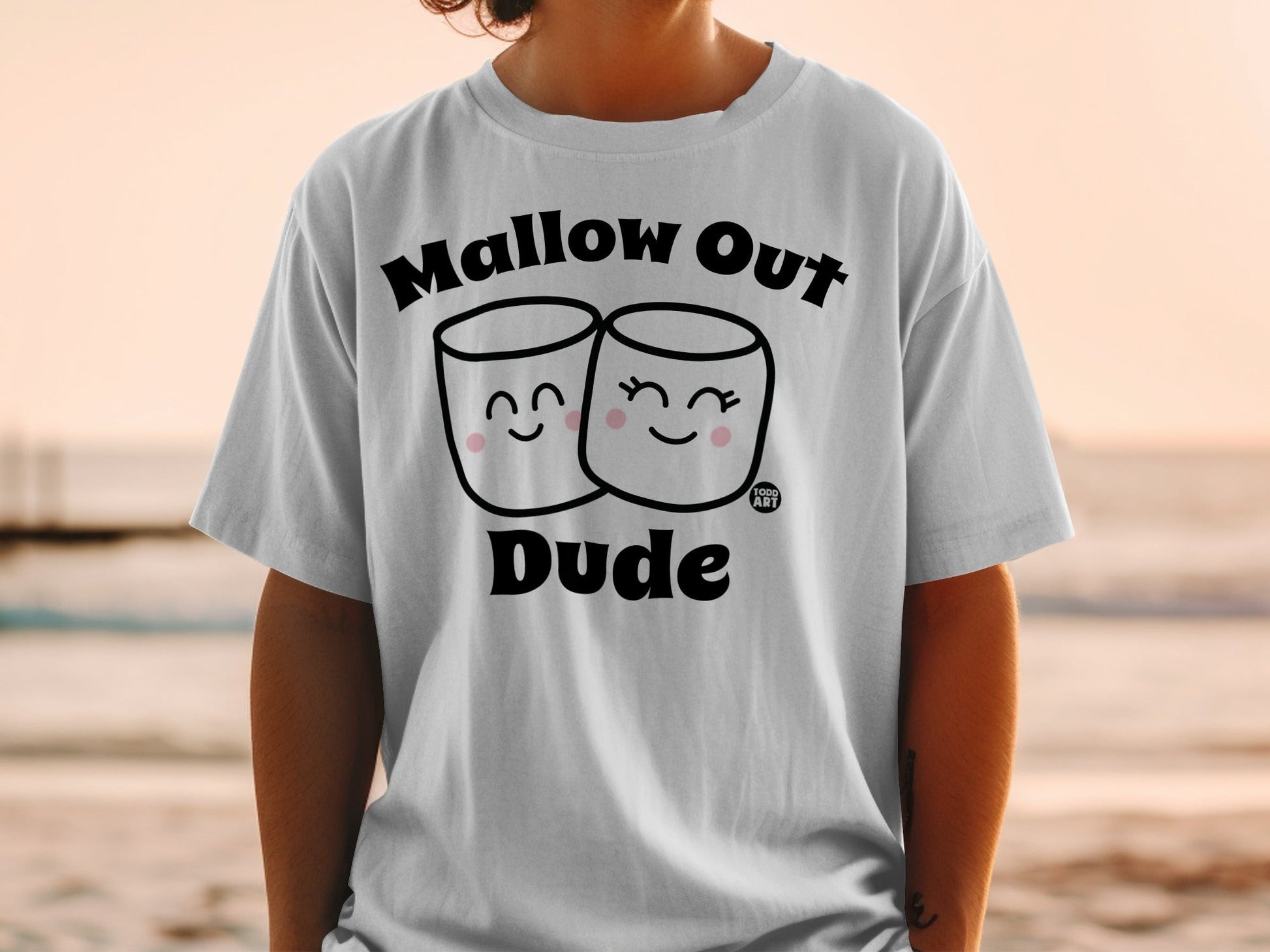 Mallow Out Dude Adorable Marshmallow Face T-Shirt