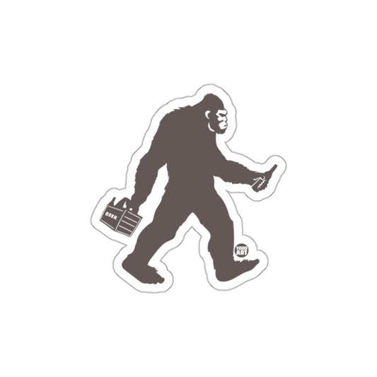 Retro Ape Carrying Crate Design Laptop Sticker