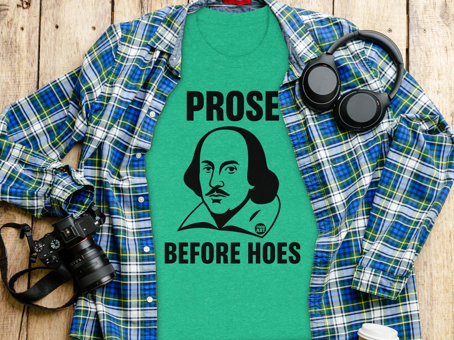 Funny Shakespeare Prose Before Hoes Green Shirt product