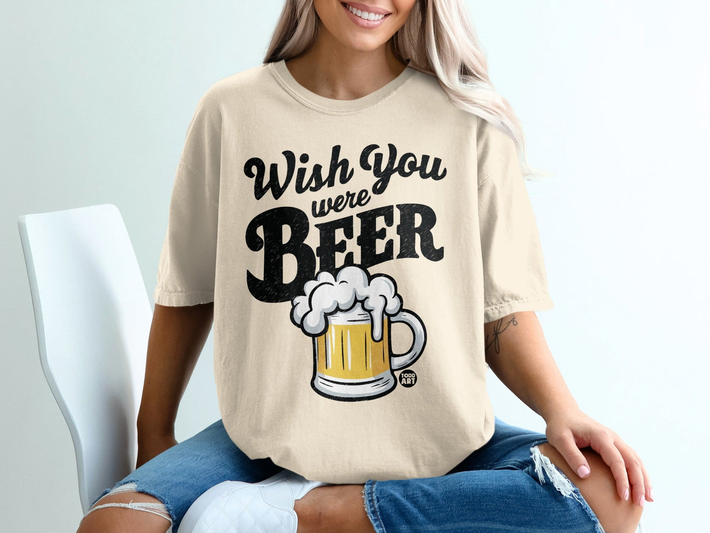 Wish You Were Beer Unisex Graphic T-shirt