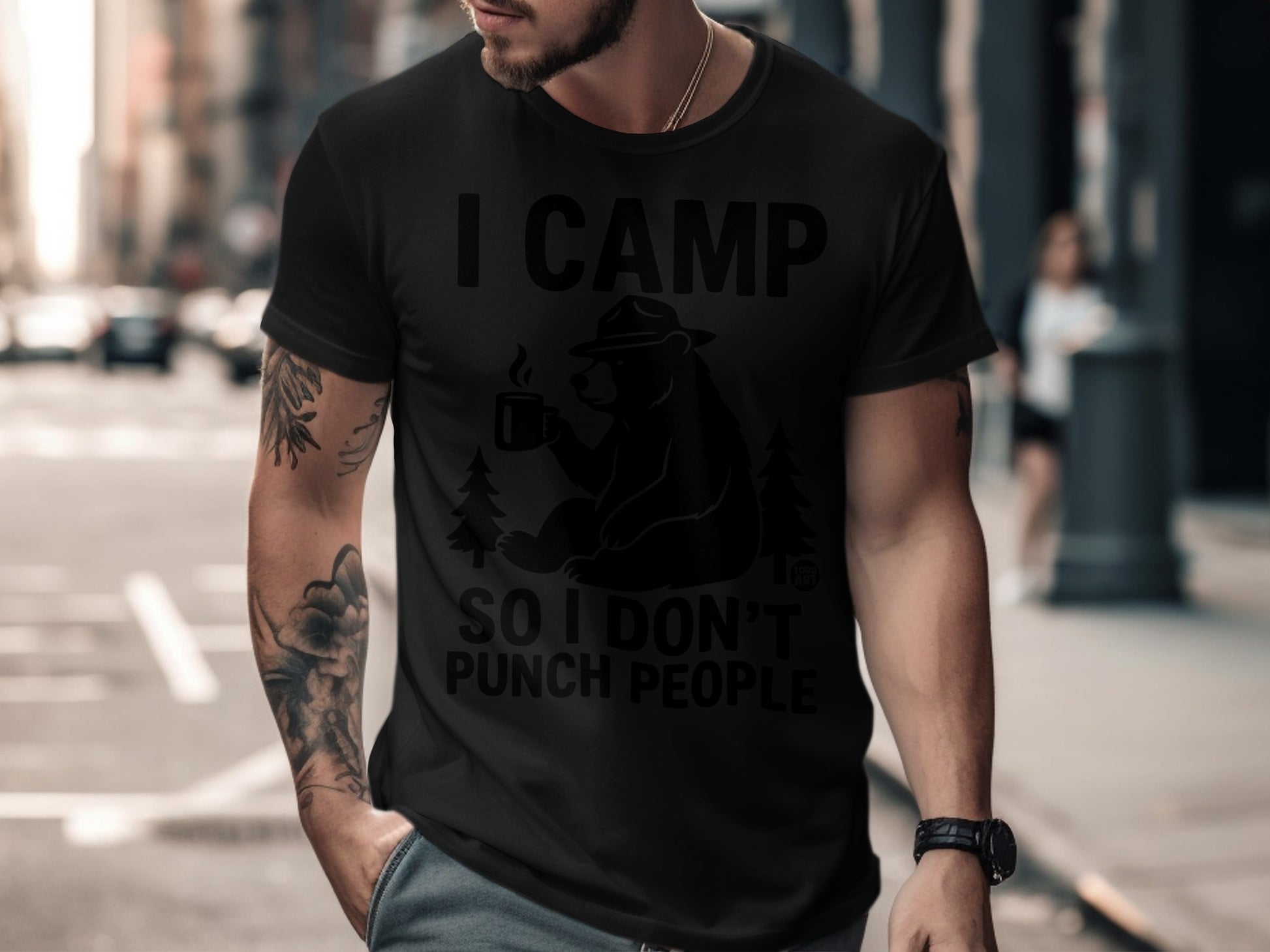 I CAMP So I Don't Punch People Graphic Shirt