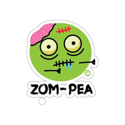 Funny Zom-Pea Zombie Pun Sticker Product