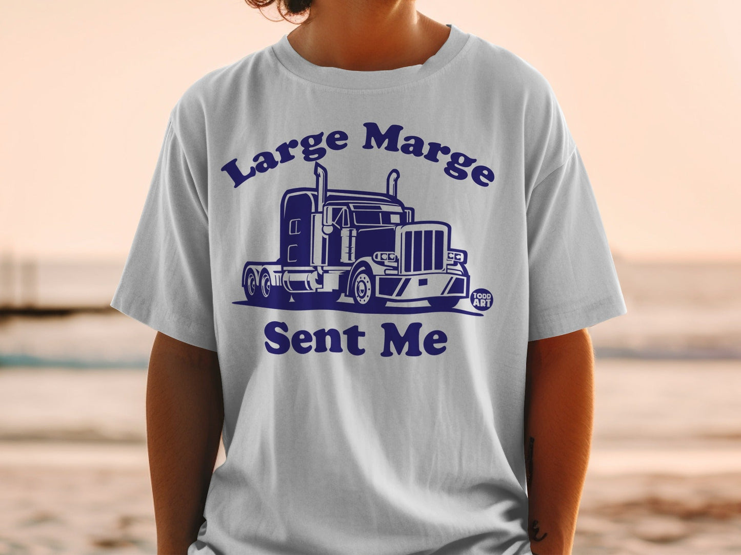 Large Marge Sent Me Truck Graphic T-Shirt