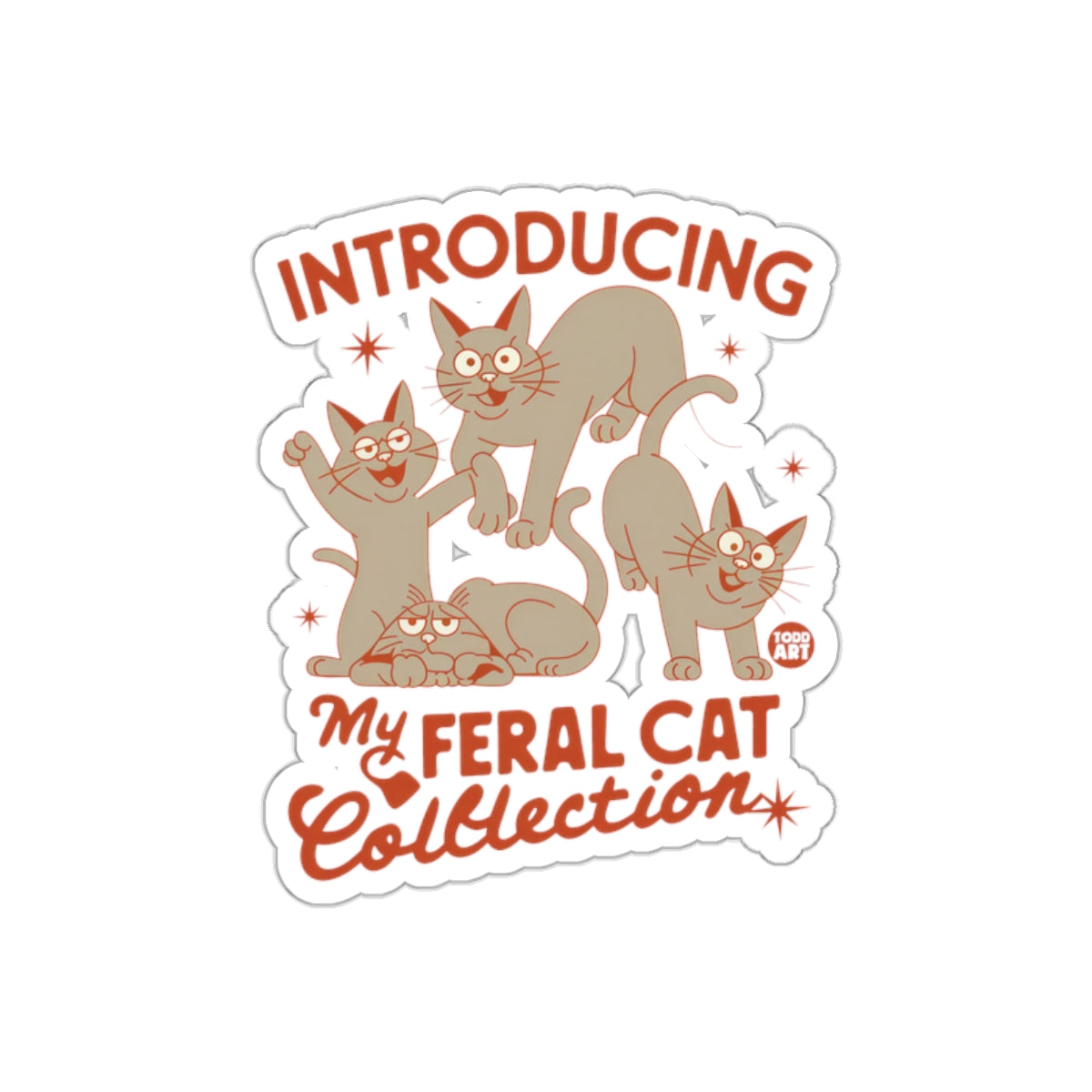 Introducing My Feral Cat Collection sticker