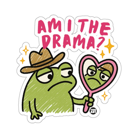 Am I The Drama Question Frog Cowboy Hat Mirror product type