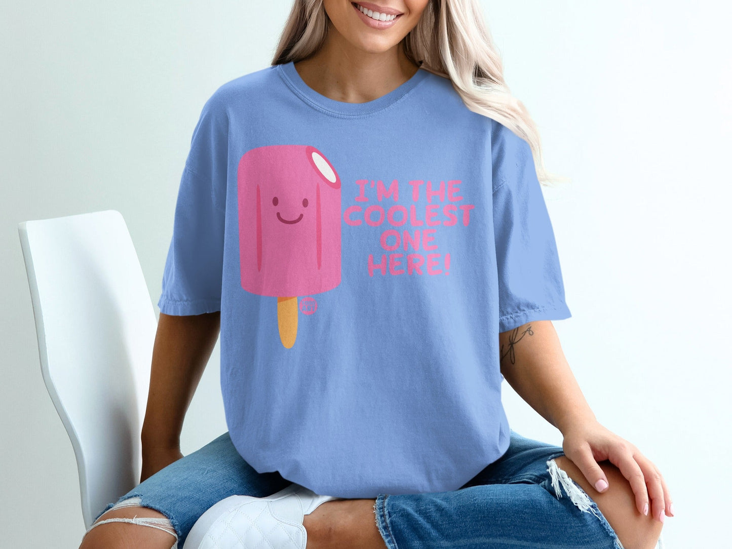 I'm The Coolest One Here Fun Graphic T-shirt