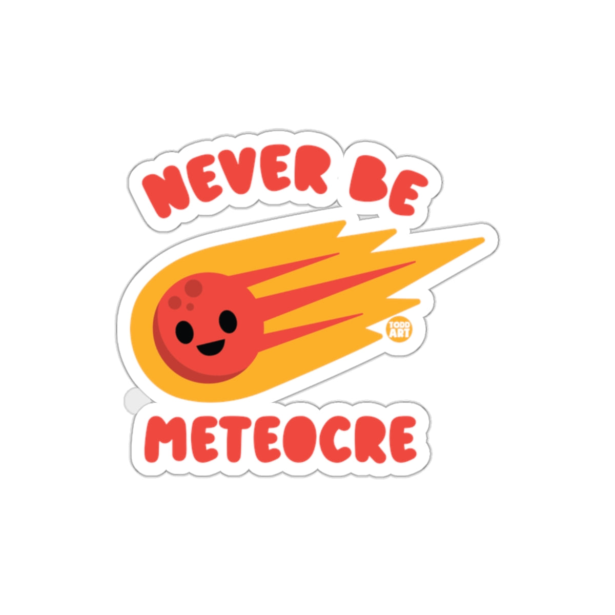 Never Be Meteoric Red Comet Character Sticker