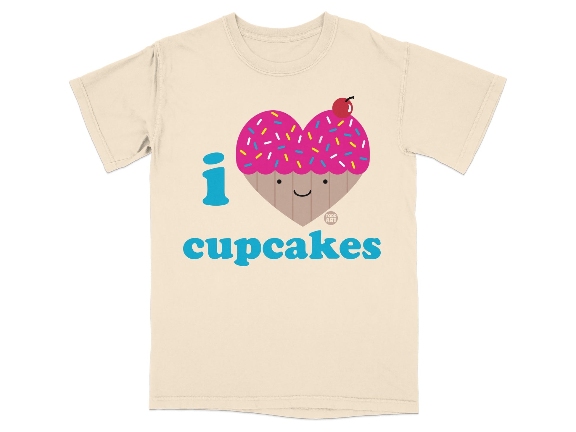 I Love Cupcakes Cute Fun Graphic T-Shirt