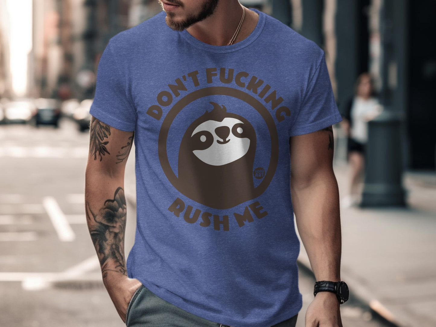 Don't Fucking Rush Me Sloth Graphic T-Shirt