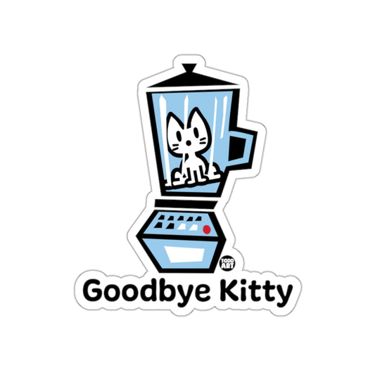 Goodbye Kitty in Blender Design Sticker