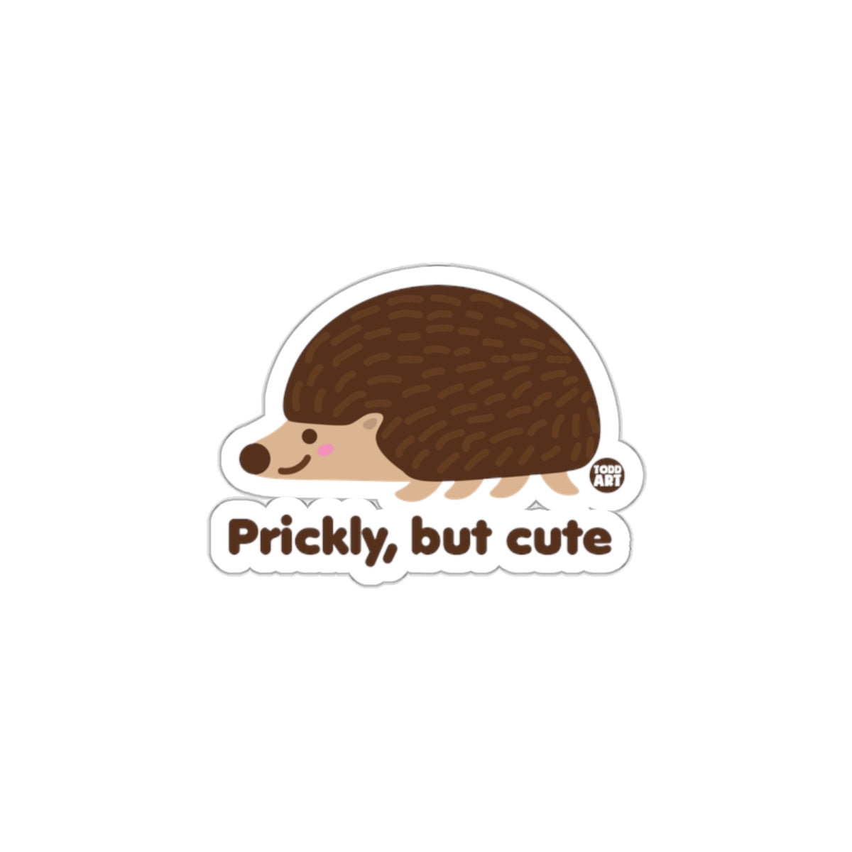 Prickly But Cute Hedgehog Sticker Fun Decorative Item