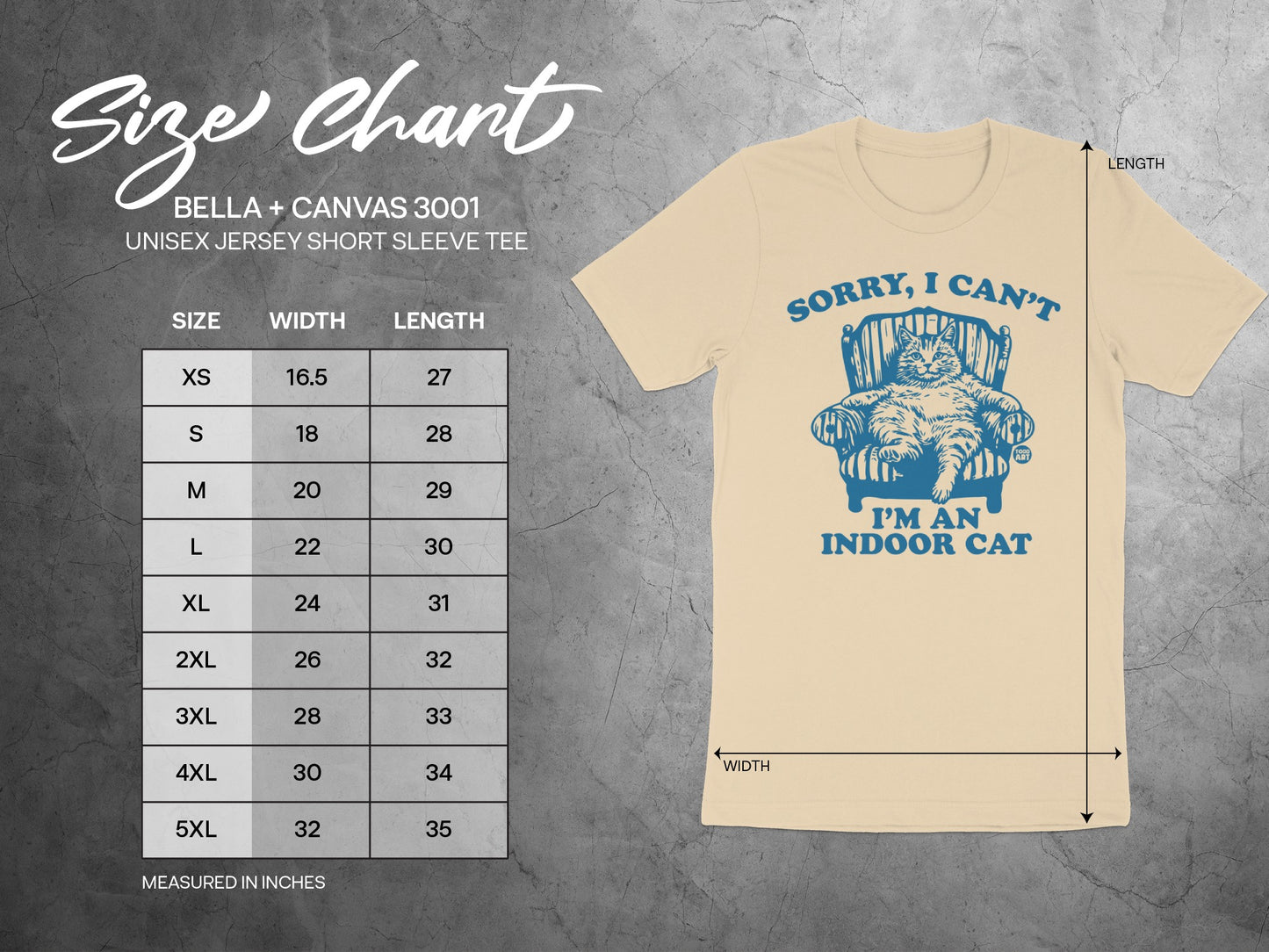 Sorry I Can't I'm An Indoor Cat Short Sleeve Tee