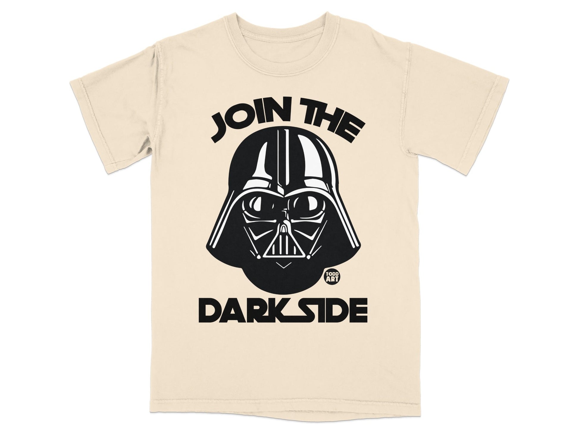 T-shirt with Darth Vader's helmet and "JOIN THE DARK SIDE" text.