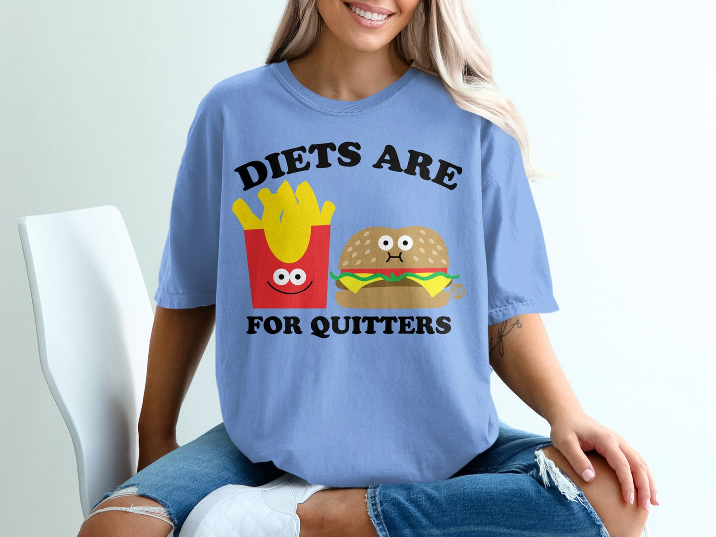 Funny Diets Are For Quitters Graphic T-shirt