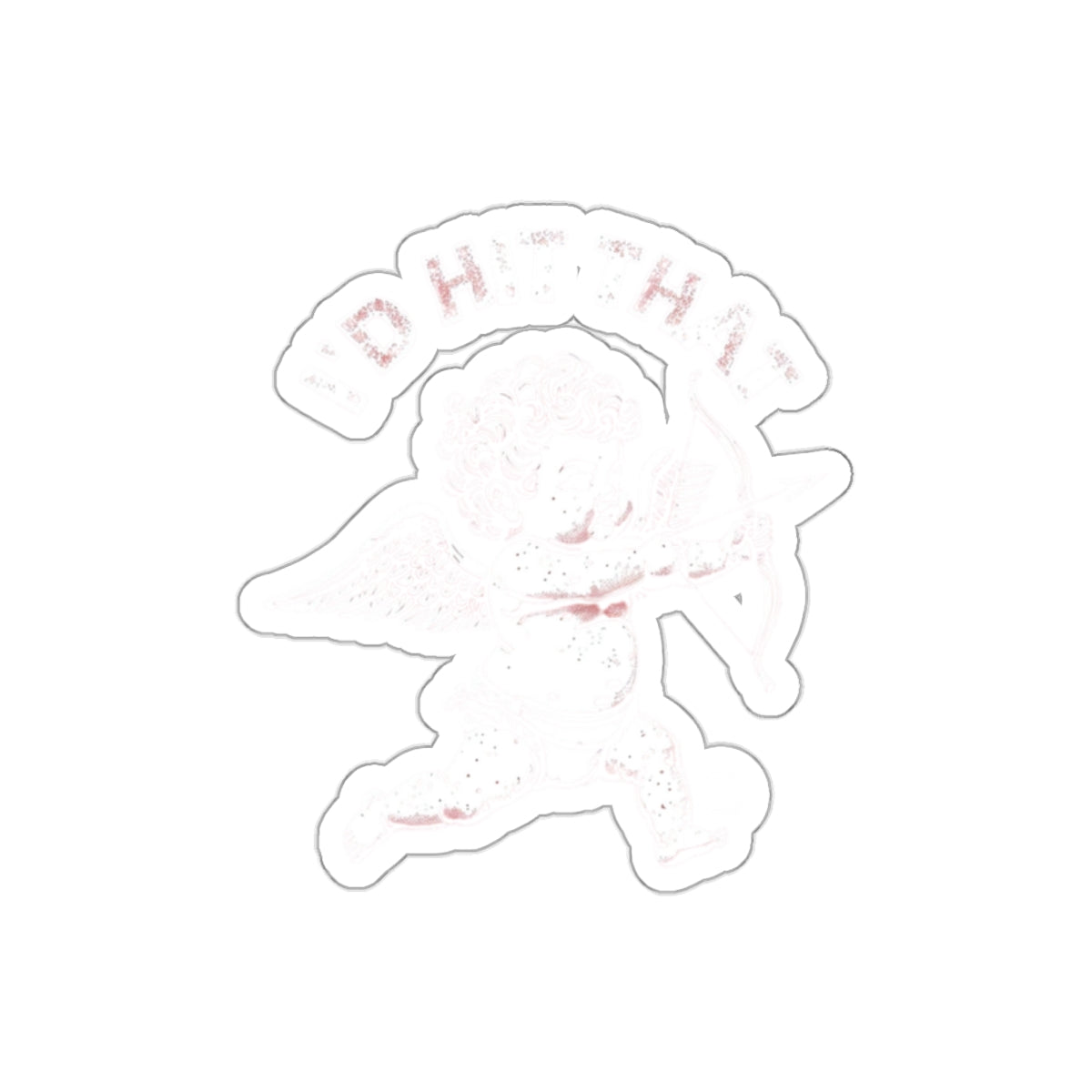 I'd Hit That Cupid Design Sticker