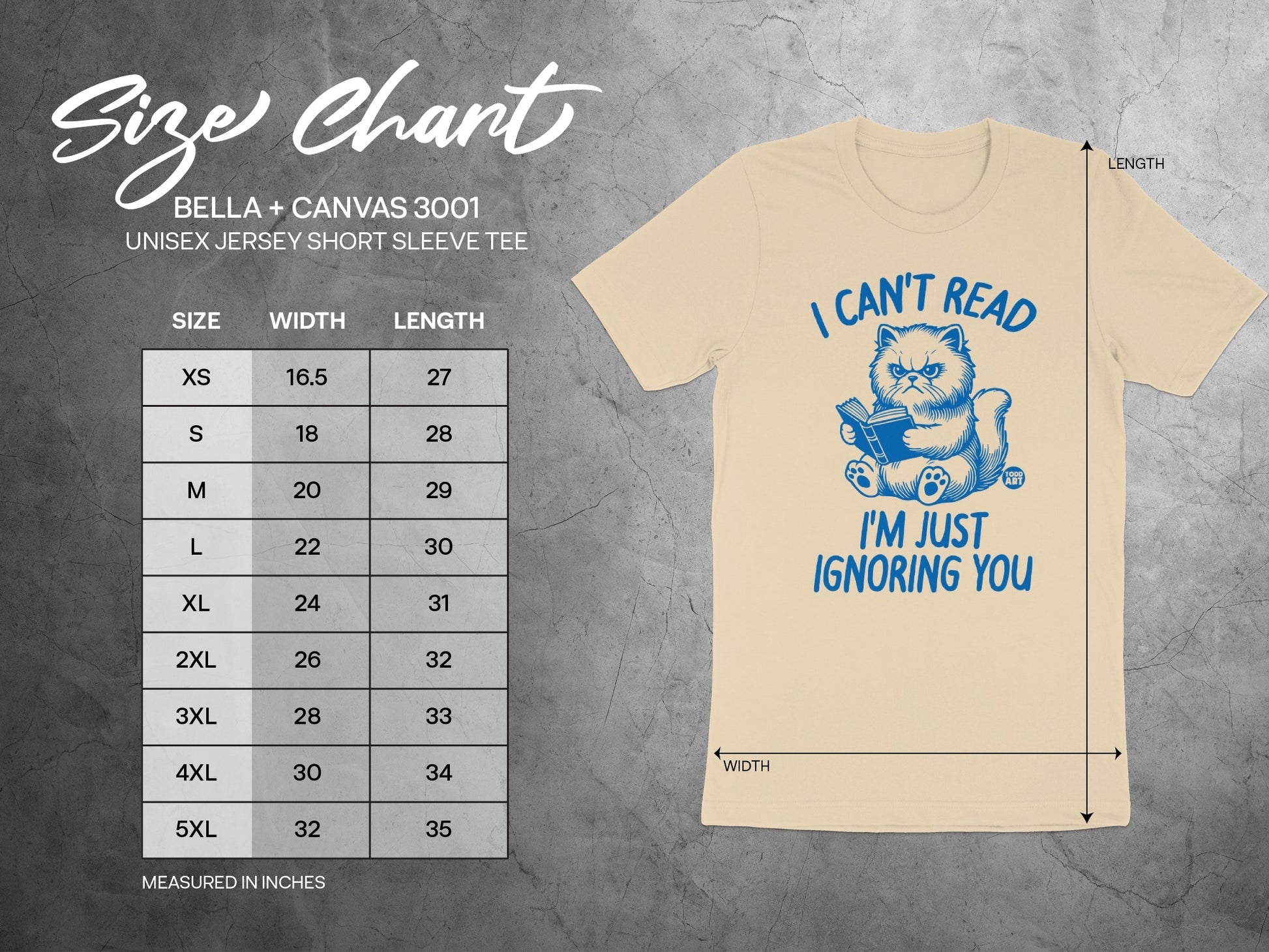 I Can't Read I'm Just Ignoring You Unisex Tee