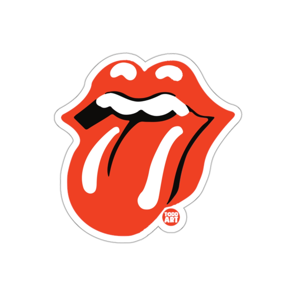 Todd Art Tongue Classic Rock Music Inspired Cool sticker
