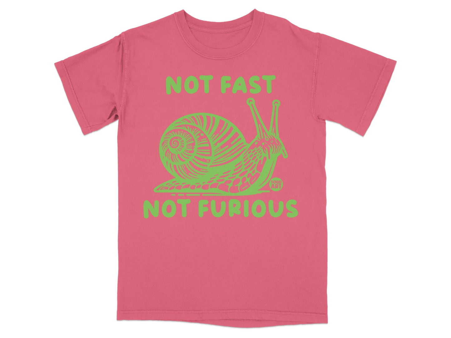 Not Fast Not Furious Snail Graphic T-Shirt