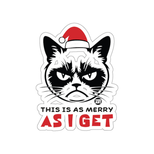 This is as Merry as I Get Grumpy Cat Sticker