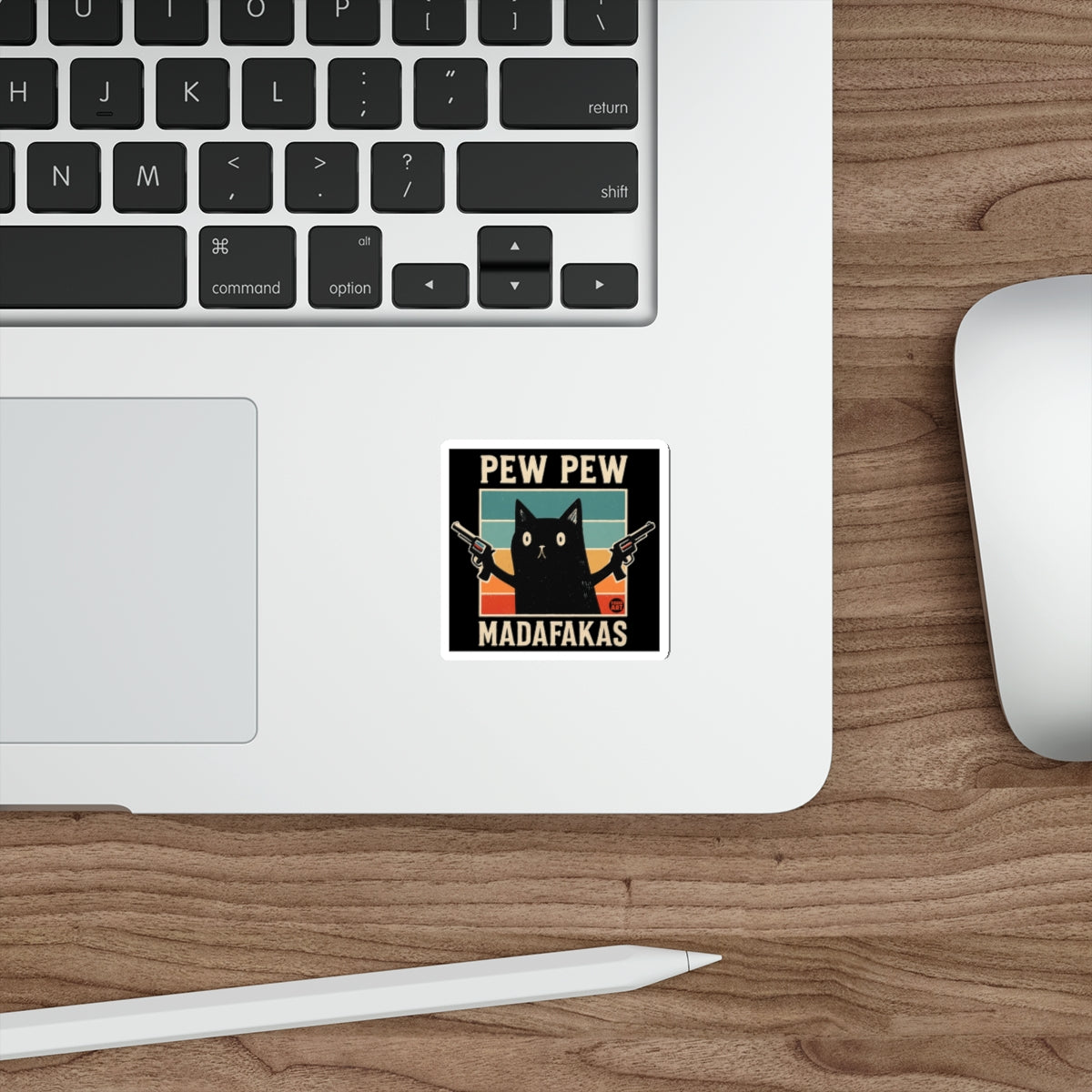 Pew Pew Madafakas Cat Sticker for Laptops or Notebooks