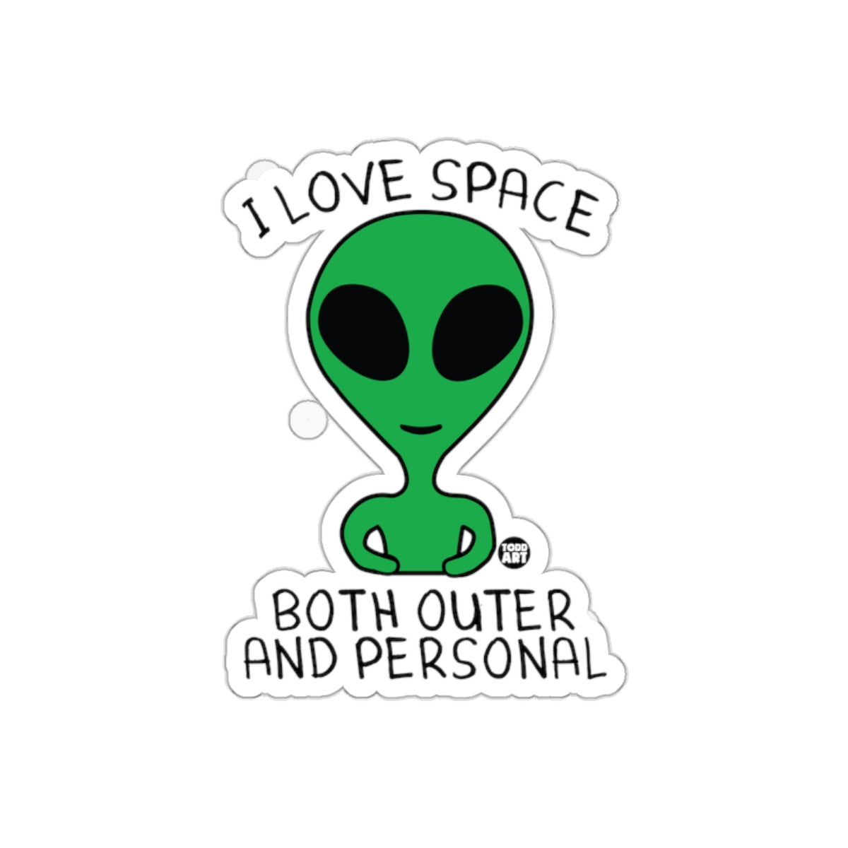 I Love Space Both Outer and Personal Sticker