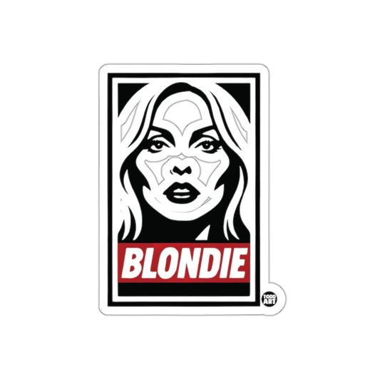 Blondie Portrait in Black and White Art Posters Stickers